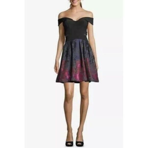 Size 2 Xscape Off Shoulder Dress - Picture 1 of 1